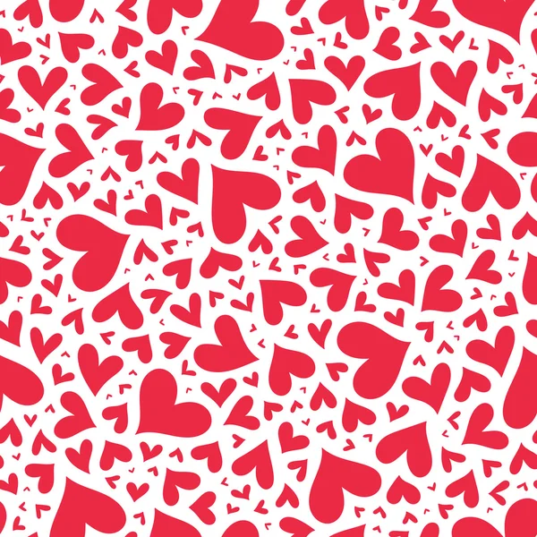 Red hearts seamless pattern.