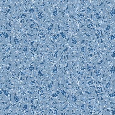 Seamless modeli. Paisley çiçek Çizim tasarım