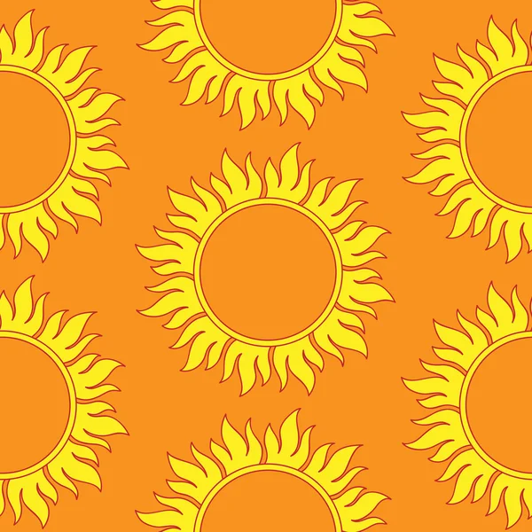 Cute seamless  pattern of sun. — Stock Photo, Image