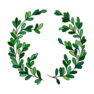 El Çizimi Çiçek Çerçeve.