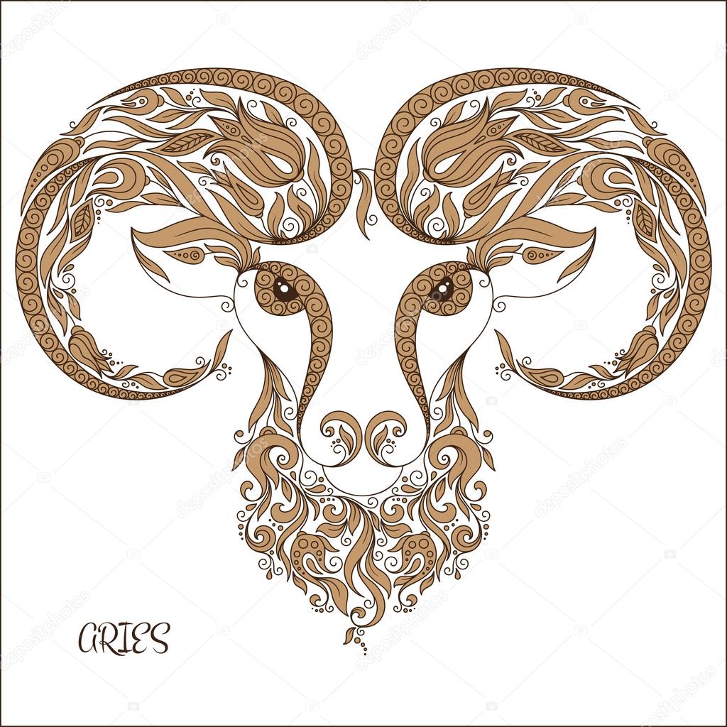 Zodiac sign - Aries.