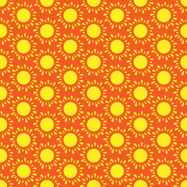 Cute seamless pattern of sun. Doodle hand drawn style . — Stock Photo, Image