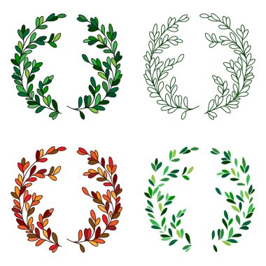 El Çizimi Çiçek Çerçeve.