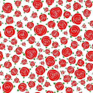 Sorunsuz raster çiçek desenli