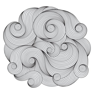 Boyama kitabı için soyut desen. Etnik doodle, aşiret desi