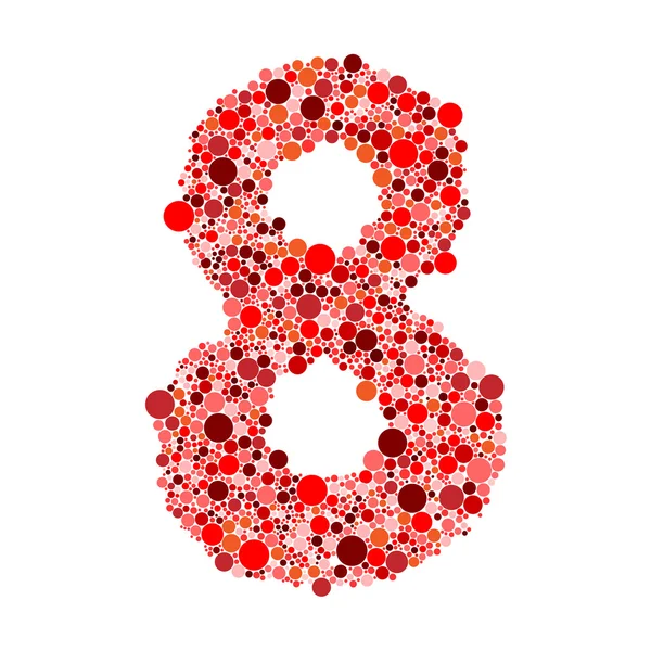 Renkli baloncuklar sayılar sembolleri — Stok fotoğraf