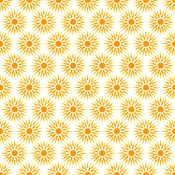 Güneşin sevimli dikişsiz desen. Doodle el çizilmiş stil . 
