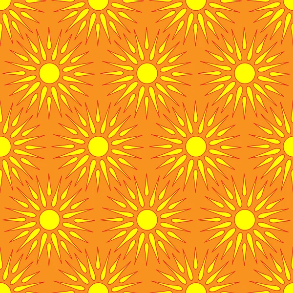 Cute seamless  pattern of sun. — Stock Photo, Image
