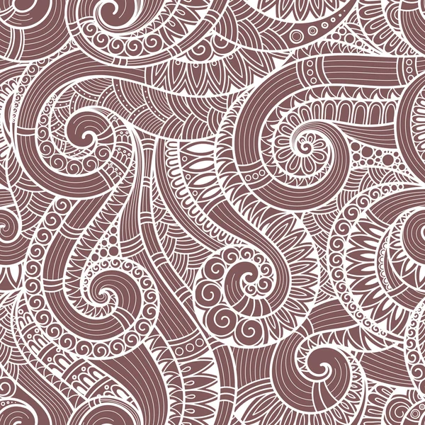 Inconsútil asiático floral retro doodle fondo patrón  . — Foto de Stock