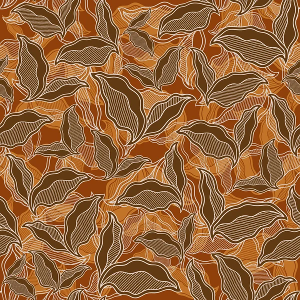 Leaves seamless pattern background.