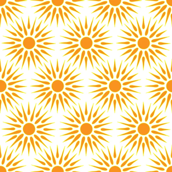 Cute seamless  pattern of sun. — Stock Photo, Image