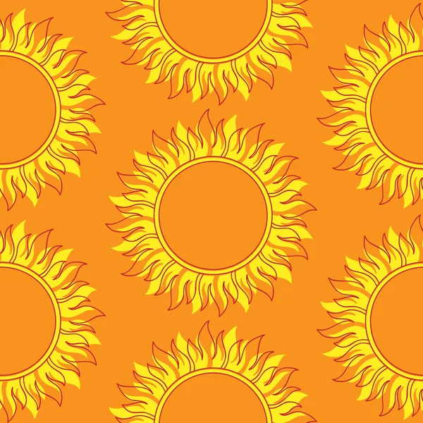 Cute seamless  pattern of sun. — Stock Photo, Image