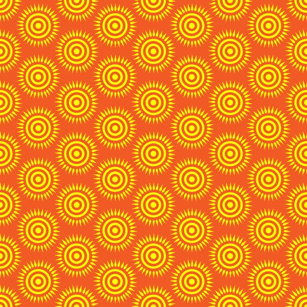 Cute seamless pattern of sun. Doodle hand drawn style . — Stock Photo, Image