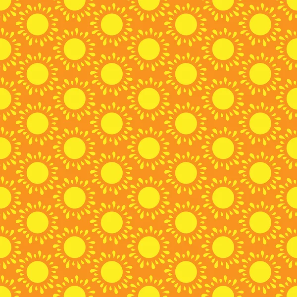 太陽のかわいいシームレスなパターン。落書き手描きスタイル . — ストック写真