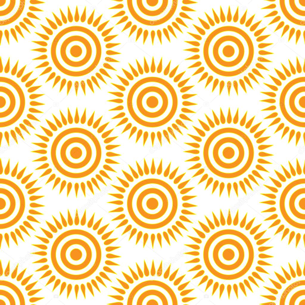 Cute seamless pattern of sun. — Stock Photo © karpenyuk #104594086