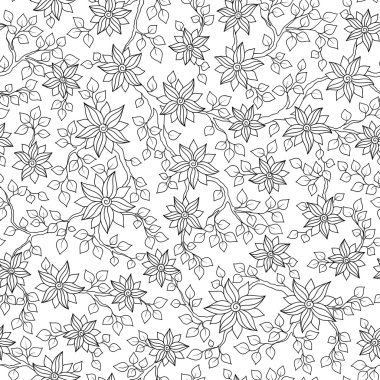 Boyama kitabı için seamless modeli. 