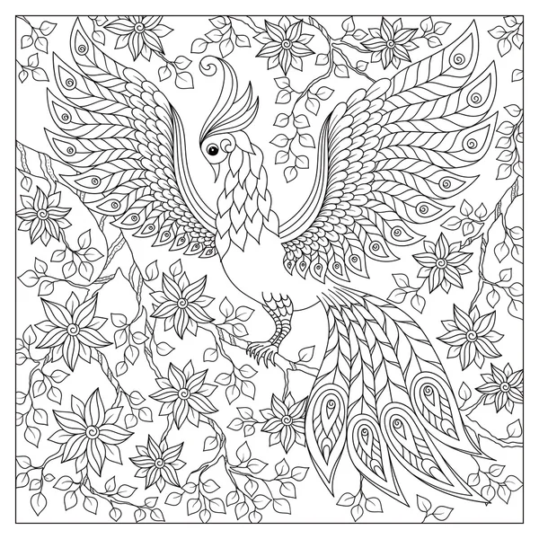  Siyah ve beyaz el boyama kitabı için çizilmiş doodle