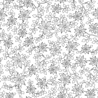 Boyama kitabı için seamless modeli. 