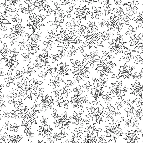 Seamless Pattern for coloring book. Stock Vector
