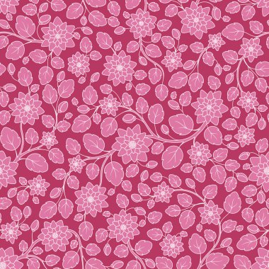 Sorunsuz vektör çiçek desenli renkli fantezi bitkiler ile ve 