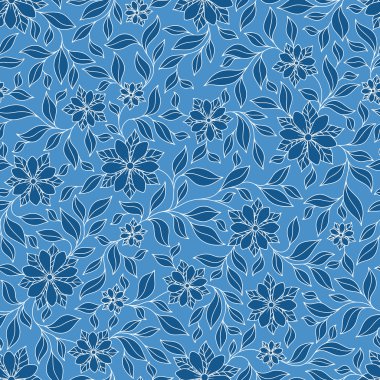 Sorunsuz vektör çiçek desenli renkli fantezi bitkiler ile ve 