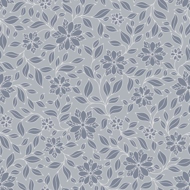 Sorunsuz vektör çiçek desenli renkli fantezi bitkiler ile ve 