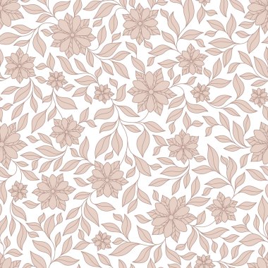 Kına Mehndi Dövme Doodles Dikişsiz Desen- Paisley Çiçekler Il