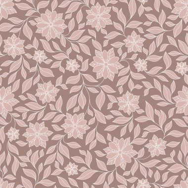 Kına Mehndi Dövme Doodles Dikişsiz Desen- Paisley Çiçekler Il