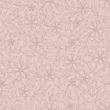 Kına Mehndi Dövme Doodles Dikişsiz Desen- Paisley Çiçekler Il