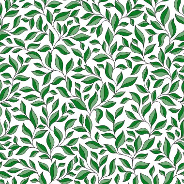 güzel bahar yaprakları seamless modeli