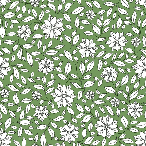 Texture transparente avec des fleurs. Motif floral sans fin . — Image vectorielle