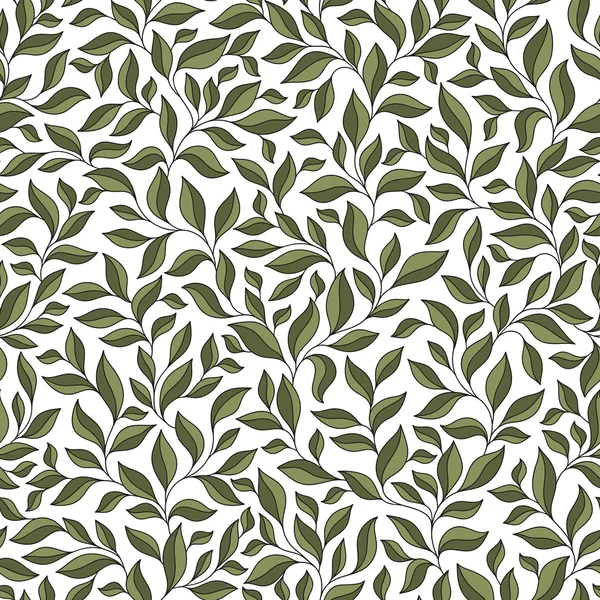Красиве весняне листя безшовний візерунок — стоковий вектор
