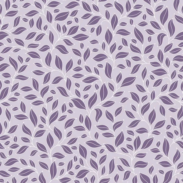 Seamless pattern with violet and pink leaves on dark background.