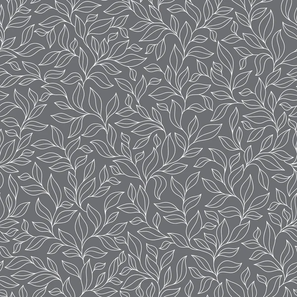 Grey seamless autumn pattern.