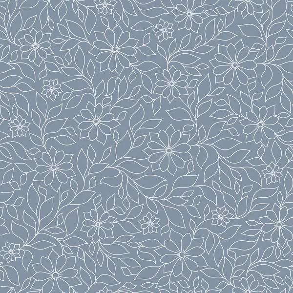 Sorunsuz vektör çiçek desenli renkli fantezi bitkiler ile ve 