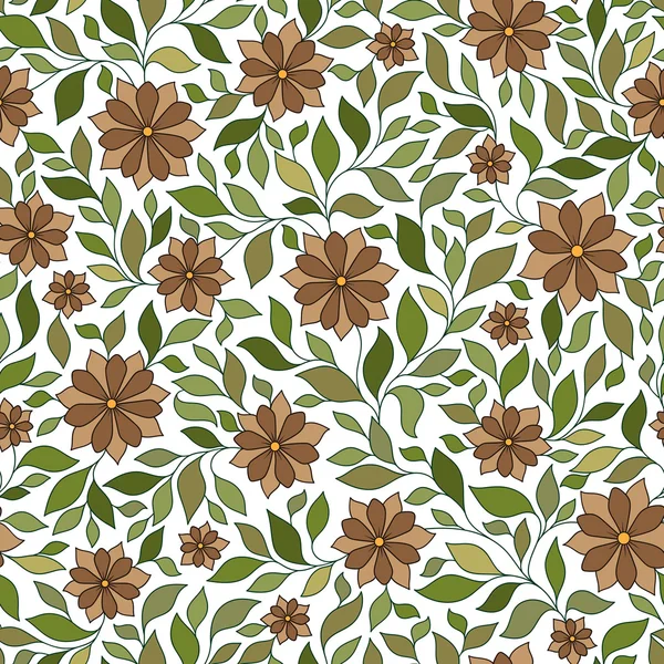 Motif floral vectoriel sans couture avec des plantes fantastiques colorées et — Image vectorielle