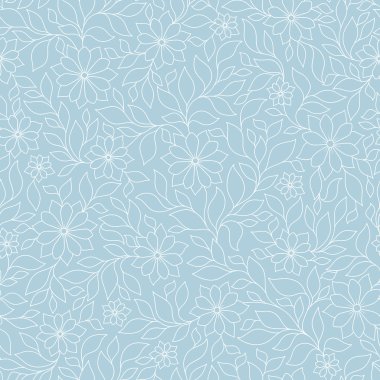 Sorunsuz vektör çiçek desenli renkli fantezi bitkiler ile ve 