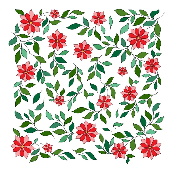 Vektör doodle elle çizilmiş botanik öğeleri kümesi.