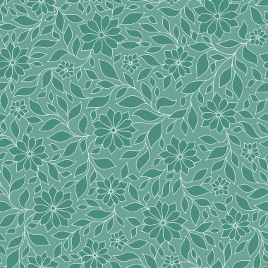 Sorunsuz vektör çiçek desenli renkli fantezi bitkiler ile ve 