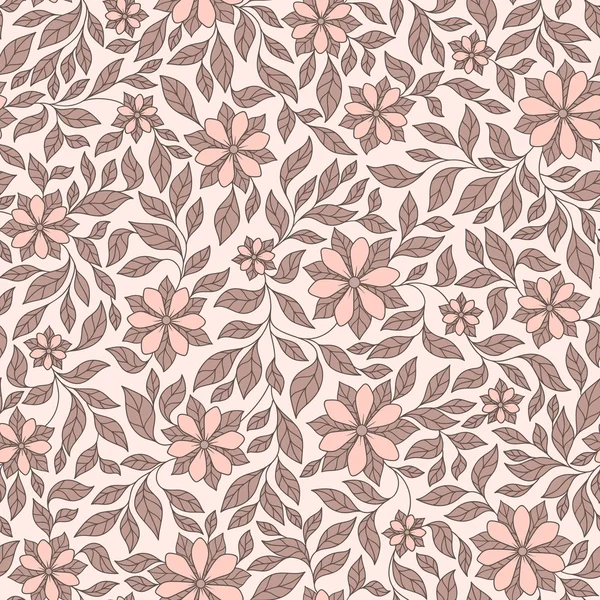 Motif floral vectoriel sans couture avec des plantes fantastiques colorées et — Image vectorielle