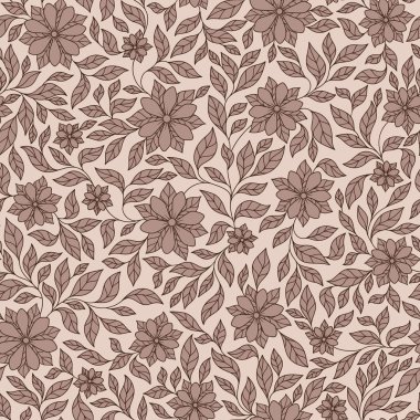 Sorunsuz vektör çiçek desenli renkli fantezi bitkiler ile ve 