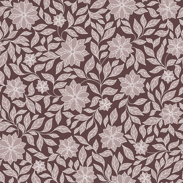 Patrón floral vector sin costuras con plantas de fantasía de colores y — Vector de stock