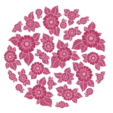 Çiçek bir buket ile Vintage zarif raster arka plan . 