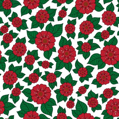 Çiçek çizilmiş kroki arka plan.