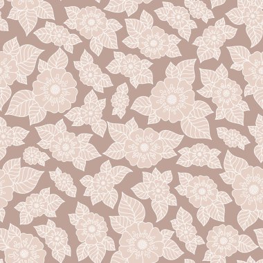 Sorunsuz vektör çiçek desenli renkli fantezi bitkiler ile ve 