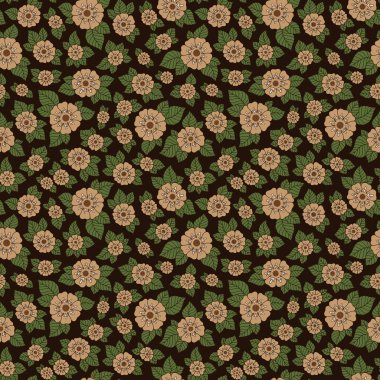 Sorunsuz vektör çiçek desenli renkli fantezi bitkiler ile ve 