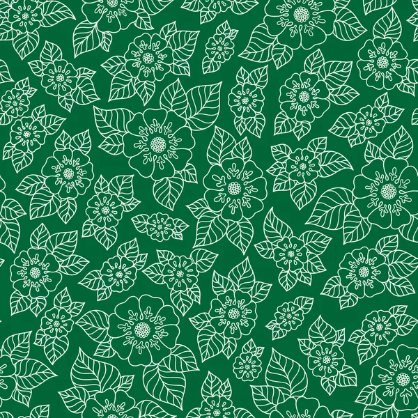 Bosquejo de fondo dibujado floral . — Vector de stock