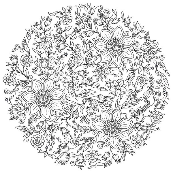Forest flowers. Vector coloring book pages. — Stock Vector © karpenyuk ...