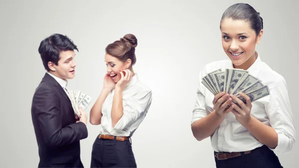 Jóvenes empresarios de éxito — Foto de Stock