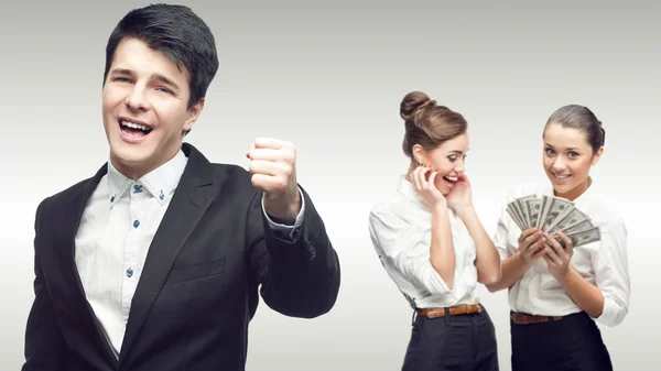 Team of young successful business people — Stock Photo, Image